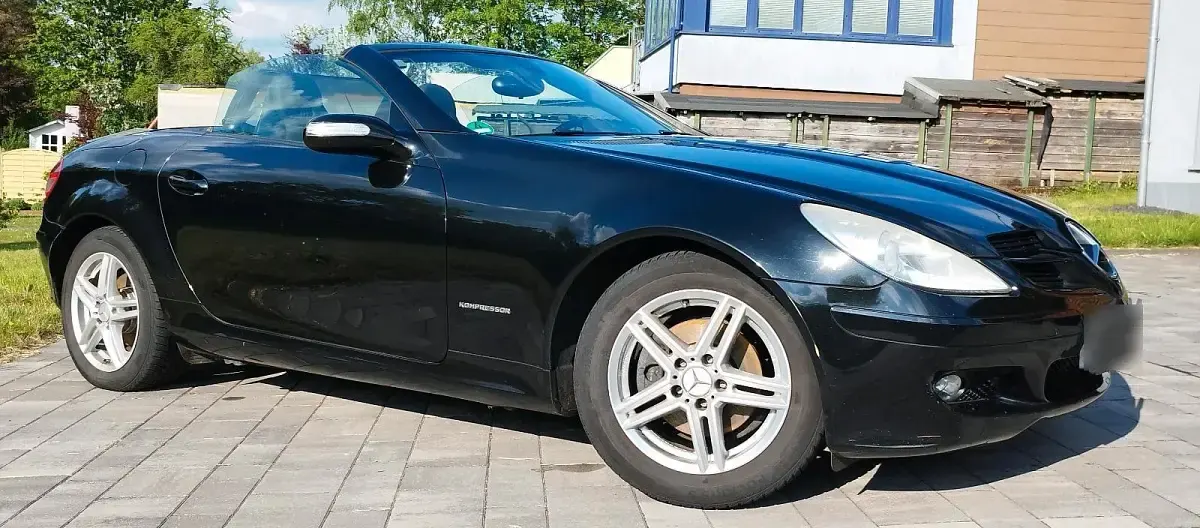 Gebraucht Mercedes SLK200 163 PS (119 kW) 2004 Schwarz Cabrio