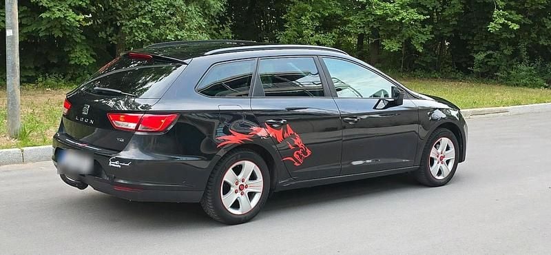 Usata Seat Leon 105 CV (77 kW) 2014 Nero Station wagon