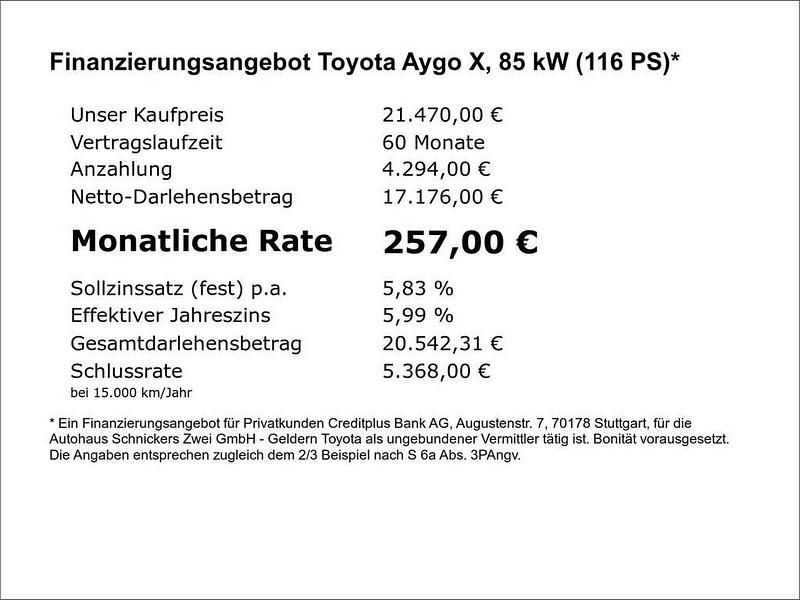 Neu Toyota Aygo X Active 116 PS (85 kW) 2025 Schneeweiß SUV