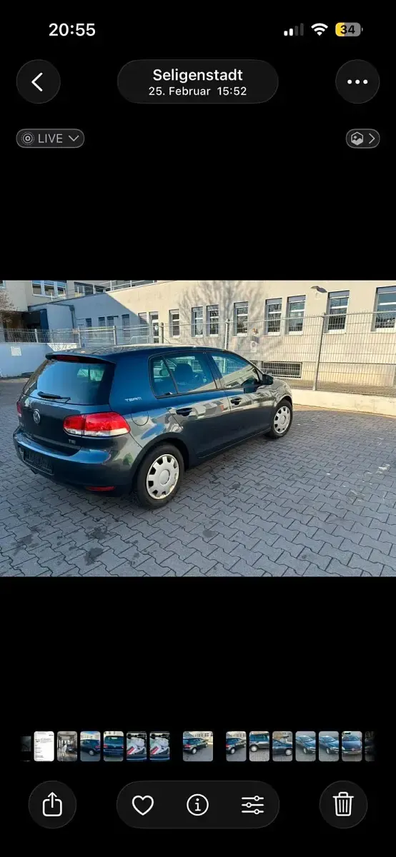 Gebraucht VW Golf VI 122 PS (89 kW) 2011 Blau Kleinwagen