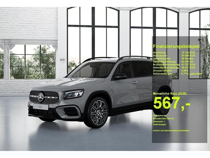 Grau Neu 2025 Mercedes GLB180 AMG SUV | 52.561 € - Bild 1/3
