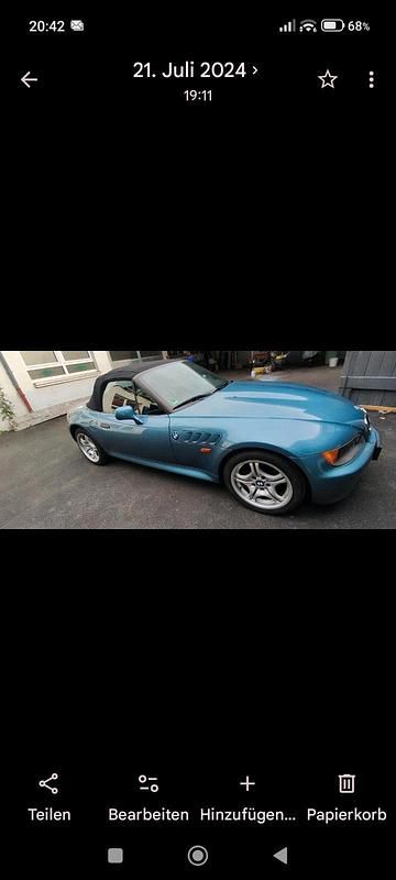 Gebraucht BMW Z3 115 PS (84 kW) 1997 Blau Cabrio