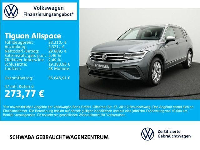 Platinum grey metallic Gebraucht 2024 VW Tiguan Allspace Life SUV | 33.210 € (Superpreis) - Bild 1/4