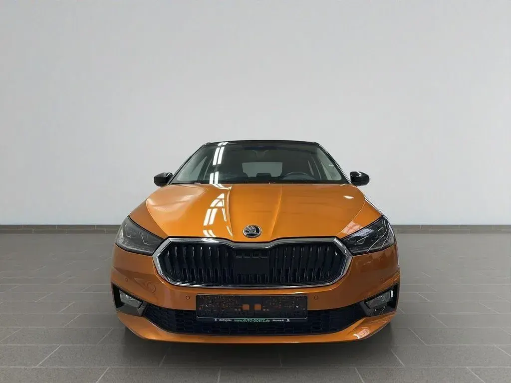 Gebraucht Skoda Fabia Style 110 PS (80 kW) 2022 Phoenixorange metallic (metallic) Kleinwagen