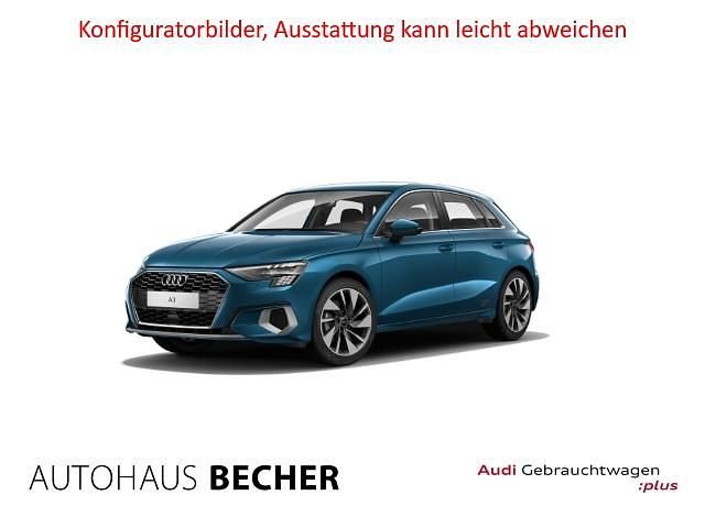 Atollblau metallic Gebraucht 2020 Audi A3 Sportback Edition .1 Limousine | 21.630 € (Superpreis) - Bild 1/4