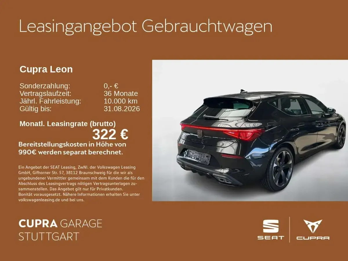 Gebraucht Cupra Leon 190 PS (139 kW) 2023 Schwarz Limousine