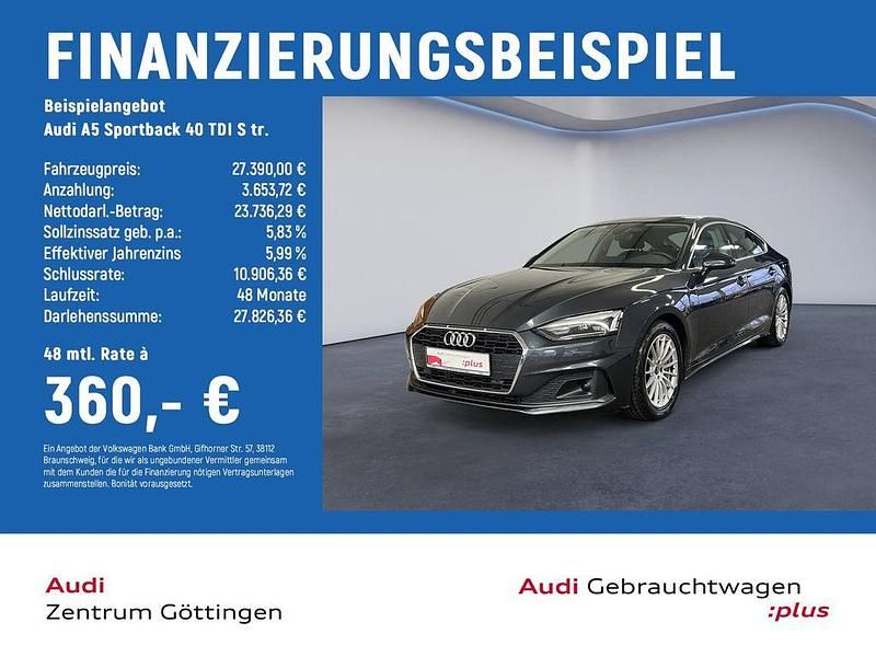 Gebraucht Audi A5 Sportback Ambiente 204 PS (150 kW) 2021 Manhattangrau metallic Kleinwagen