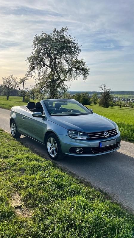 Blau Gebraucht 2011 VW Eos Sportline Cabrio | 6.790 € (Fairer Preis) - Bild 1/4
