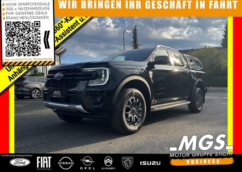 Schwarz Neu 2025 Ford Ranger Wildtrack Abholung | 58.990 € (Superpreis) - Bild 1/4