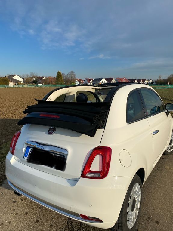 Weiß Gebraucht 2017 Fiat 500C Lounge Cabrio | 10.499 € (Fairer Preis) - Bild 1/4