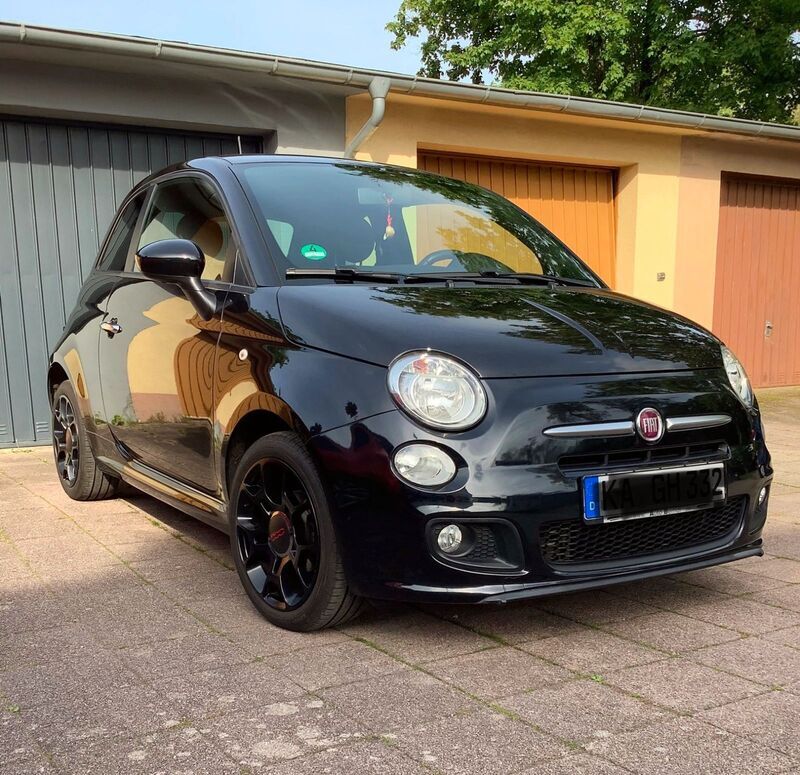 Verkauft Fiat 500 schwarz, Sportaussta., gebraucht 2014, 75.680 km in  Baden-Württember