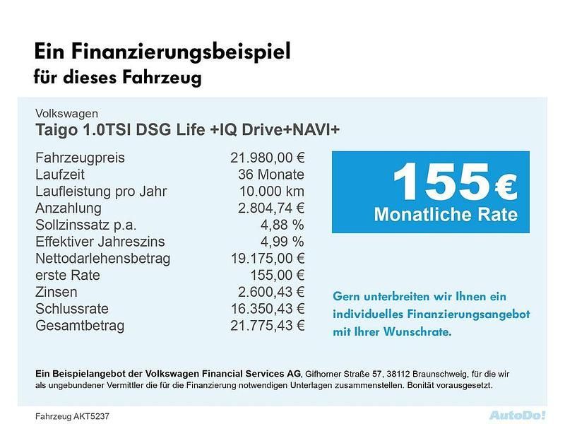 Silber Gebraucht 2024 VW Taigo IQ Drive SUV | 21.980 € (Guter Preis) - Bild 1/1