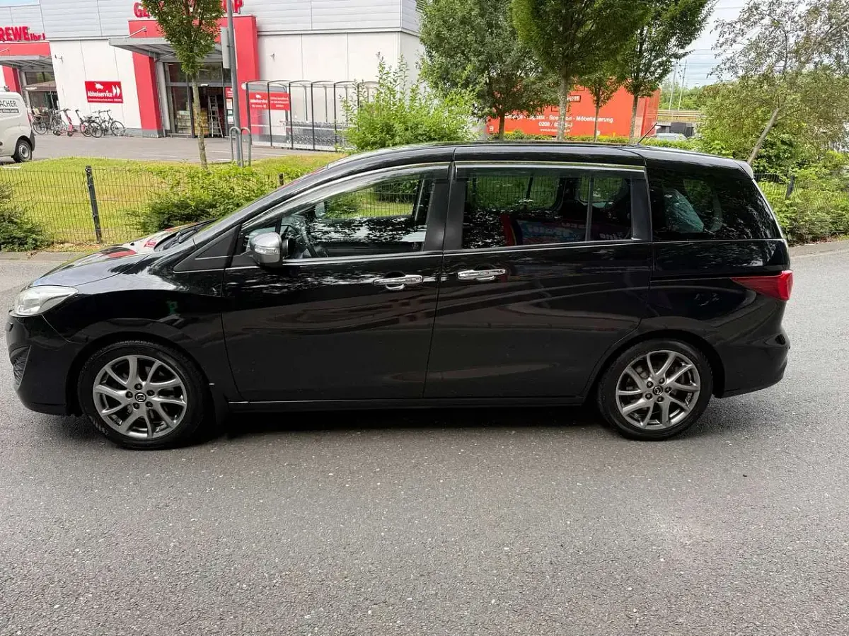 Gebraucht Mazda 5 Prime-Line 116 PS (85 kW) 2015 Onyxschwarz metallic Van / Kleinbus