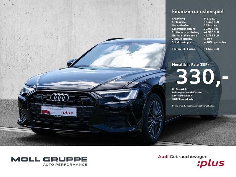 Mythosschwarz metallic Gebraucht 2024 Audi A6 Advanced Kombi | 51.640 € (Fairer Preis) - Bild 1/4