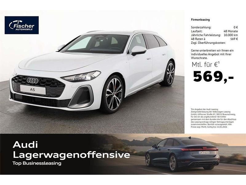 Weiss Neu 2025 Audi A5 S-Line Kombi | 66.980 € (Teuer) - Bild 1/4
