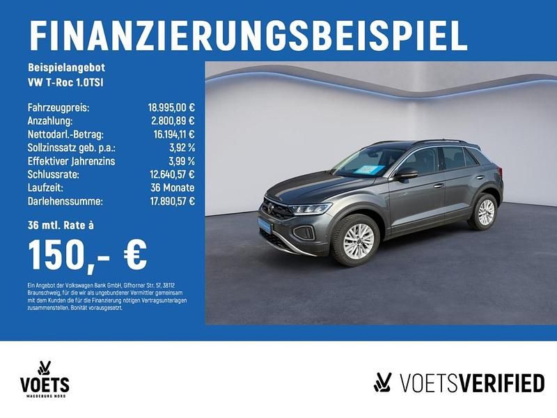 Gebraucht VW T-Roc Life 110 PS (80 kW) 2022 Grau SUV