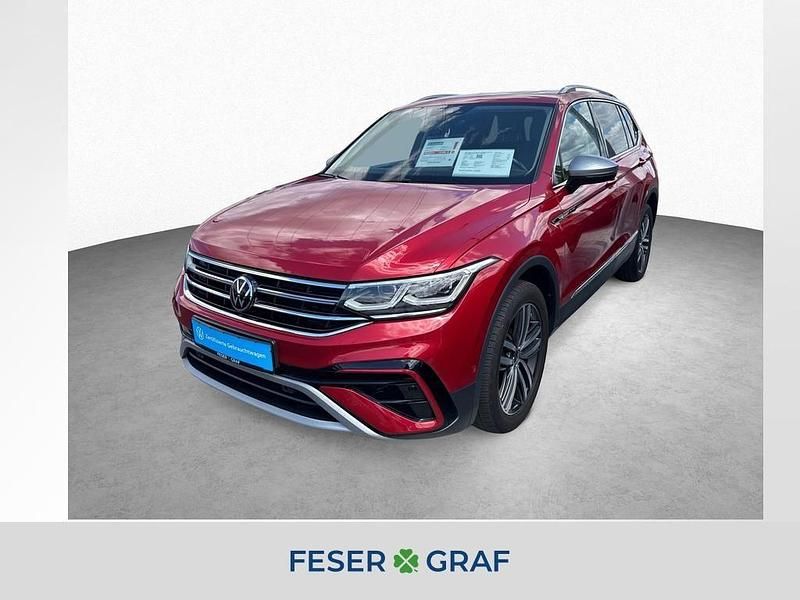 Kings red metallic Gebraucht 2022 VW Tiguan Allspace Elegance SUV | 35.620 € (Fairer Preis) - Bild 1/4