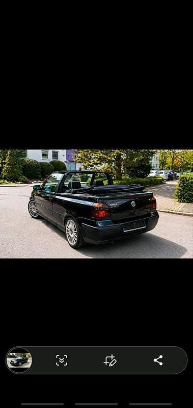 Usata VW Golf 101 CV (74 kW) 1998 Nero Cabrio