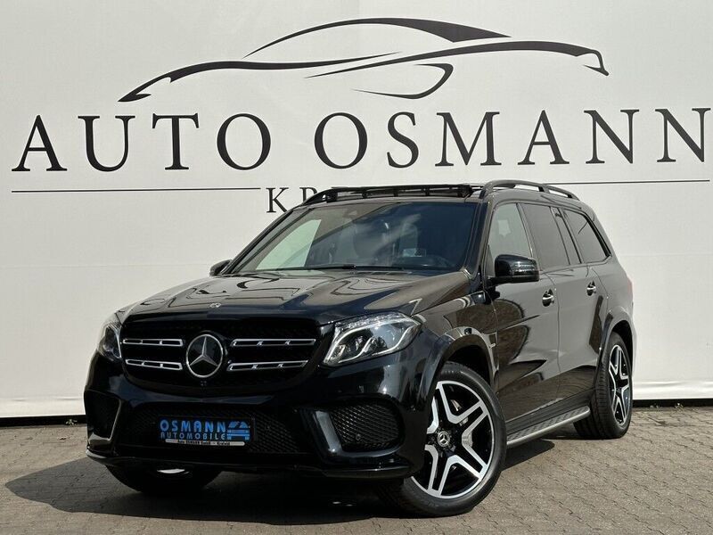 Obsidianschwarz metalliclack Gebraucht 2019 Mercedes GLS500 AMG line SUV | 49.950 € - Bild 1/4