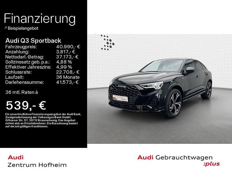 Schwarz Gebraucht 2022 Audi Q3 Sportback S-Line SUV | 40.990 € (Fairer Preis) - Bild 1/4
