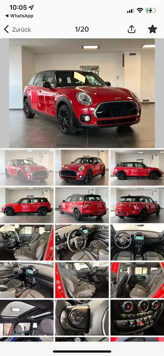 Gebraucht Mini Cooper 136 PS (100 kW) 2017 Rot Kleinwagen