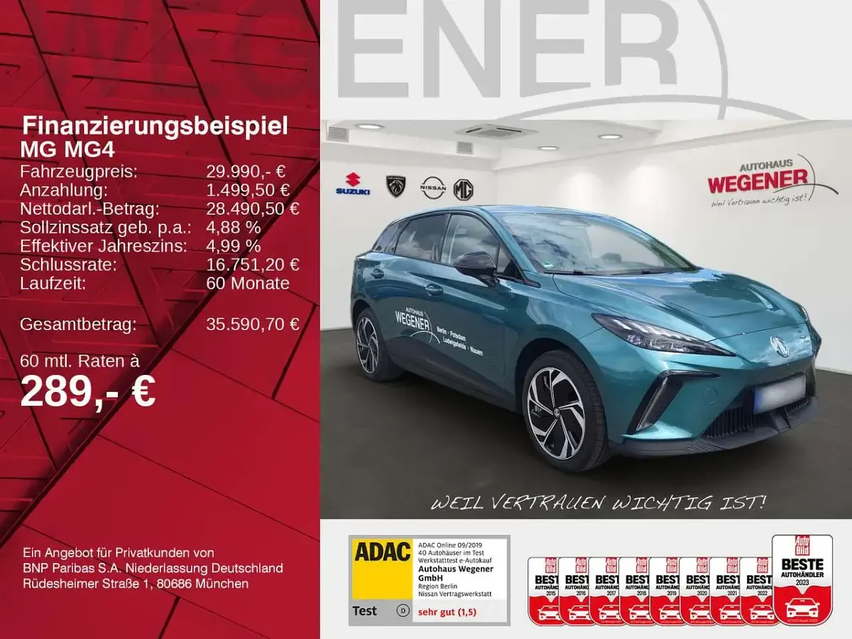 Gebraucht MG MG4 EV 139 kW (190 PS) 2026 Ealing green Kleinwagen