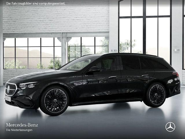 Schwarz Gebraucht 2025 Mercedes E220 AMG line Limousine | 69.500 € - Bild 1/4