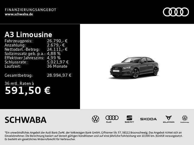 Gebraucht Audi A3 S-Line 190 PS (139 kW) 2020 Grau Limousine