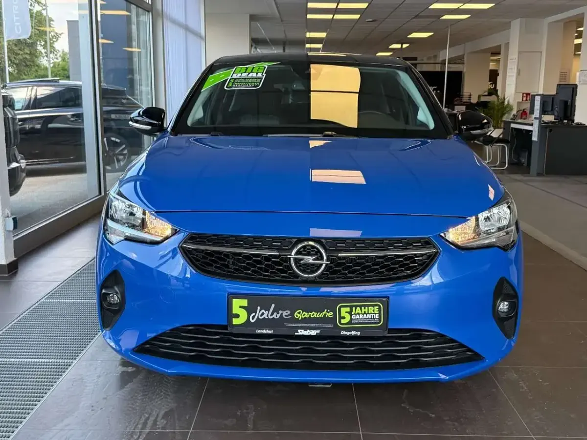 Gebraucht Opel Corsa-e Edition 100 kW (136 PS) 2022 Perl blau/voltaik blau Kleinwagen