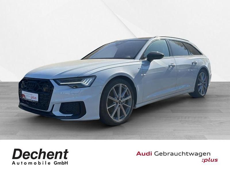 Gletscherweiß metallic Gebraucht 2024 Audi A6 S-Line Kombi | 62.780 € - Bild 1/4