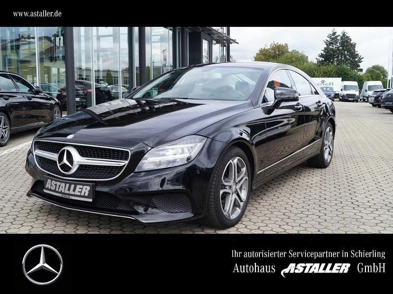 Metalliclack obsidianschwarz Gebraucht 2015 Mercedes CLS350 Sport Coupé | 23.999 € (Superpreis) - Bild 1/4