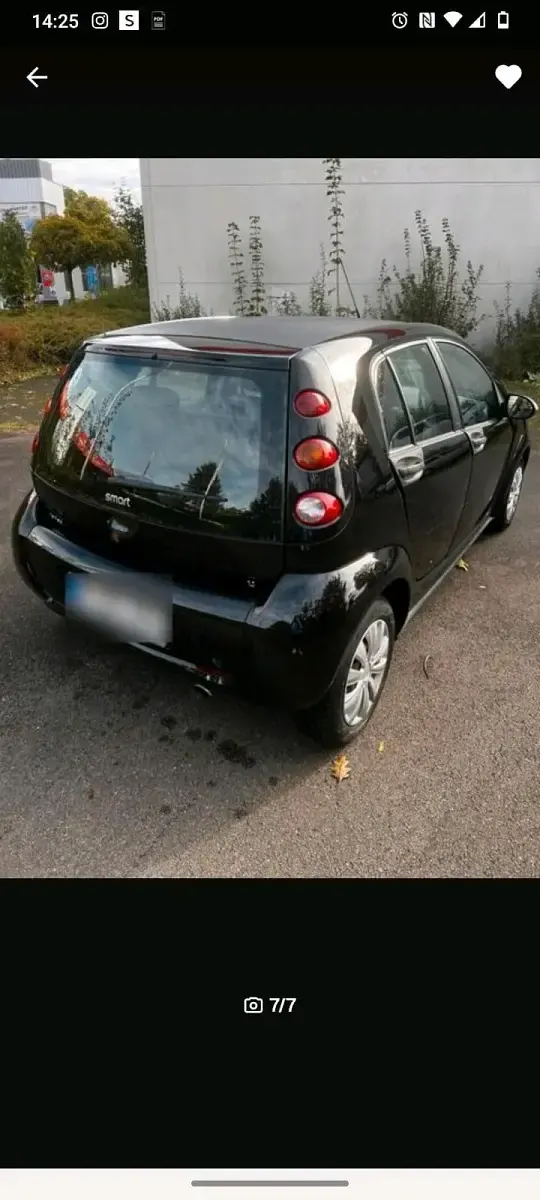 Second-hand Smart ForFour Pulse 74 CP (54 kW) 2004 Negru Hatchback