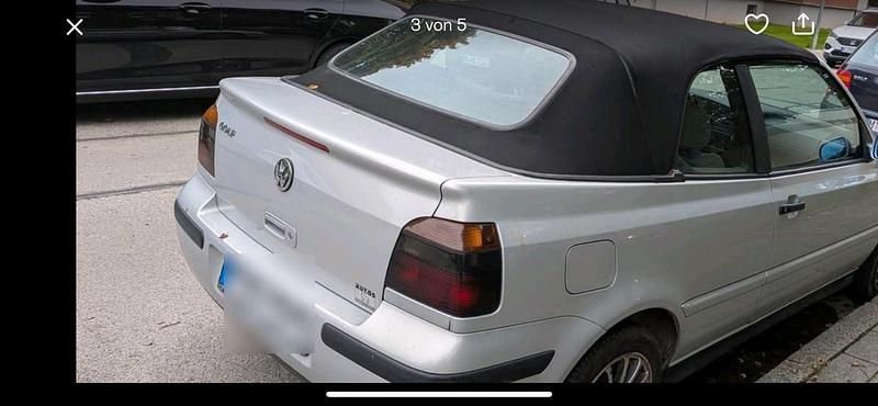 Silber Gebraucht 2000 VW Golf Cabriolet Cabrio | 2.000 € (Fairer Preis) - Bild 1/4