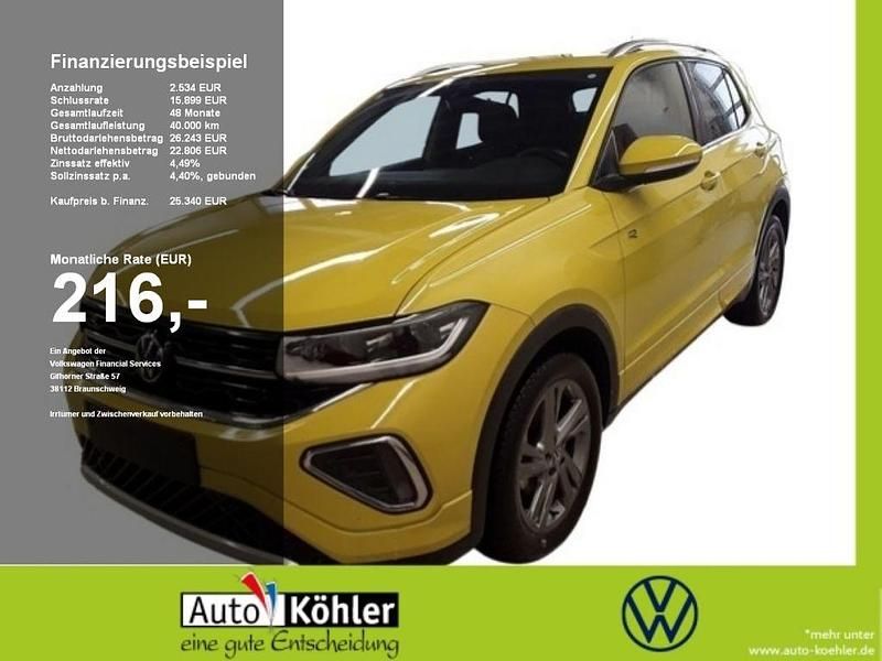 Gebraucht VW T-Cross R-line 116 PS (85 kW) 2024 Grape yellow SUV