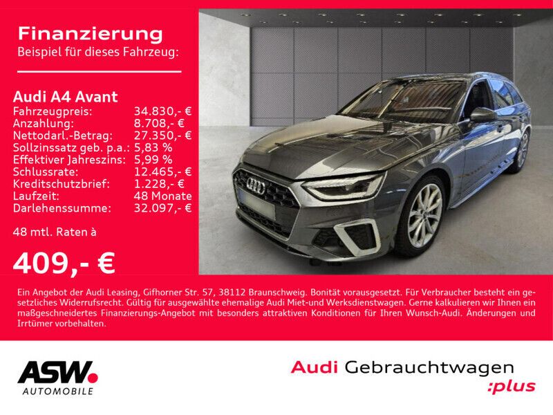 Daytonagrau perleffekt Gebraucht 2022 Audi A4 Ambiente Kombi | 34.830 € (Teuer) - Bild 1/4