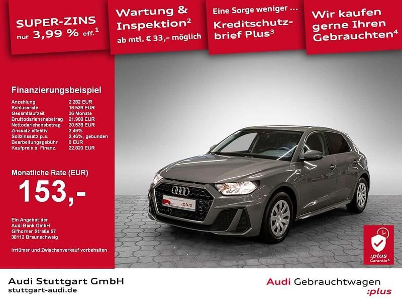 Chronosgrau metallic Gebraucht 2024 Audi A1 Sportback S-Line Kleinwagen | 22.820 € (Guter Preis) - Bild 1/2