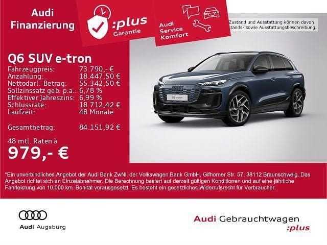 Blau Gebraucht 2025 Audi Q6 e-tron Sport SUV | 73.790 € (Superpreis) - Bild 1/4