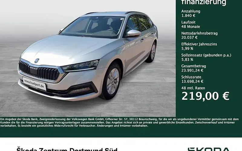 Gebraucht Skoda Octavia Ambition 150 PS (110 kW) 2023 Brilliantsilber metallic Kombi