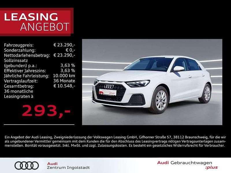 Weiß Gebraucht 2023 Audi A1 Sportback Advanced Kleinwagen | 23.290 € (Fairer Preis) - Bild 1/3