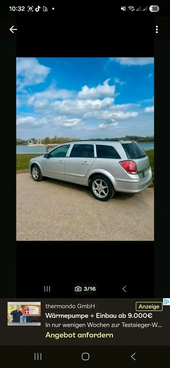 Gebraucht Opel Astra 100 PS (73 kW) 2008 Silber Limousine