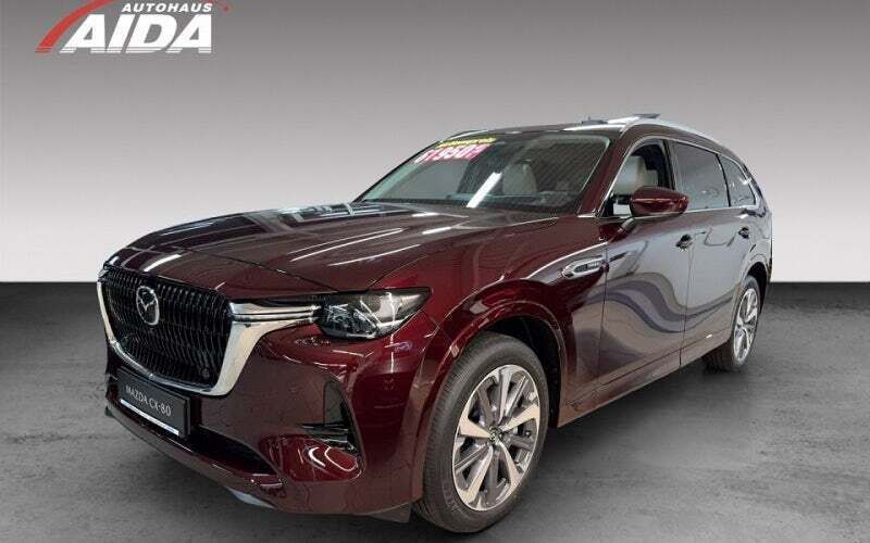 Artisan red Neu 2024 Mazda CX-80 Takumi-Line SUV | 59.950 € (Teuer) - Bild 1/4