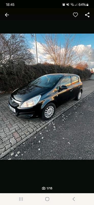 Gebraucht Opel Corsa 64 PS (47 kW) 2010 Schwarz Kleinwagen