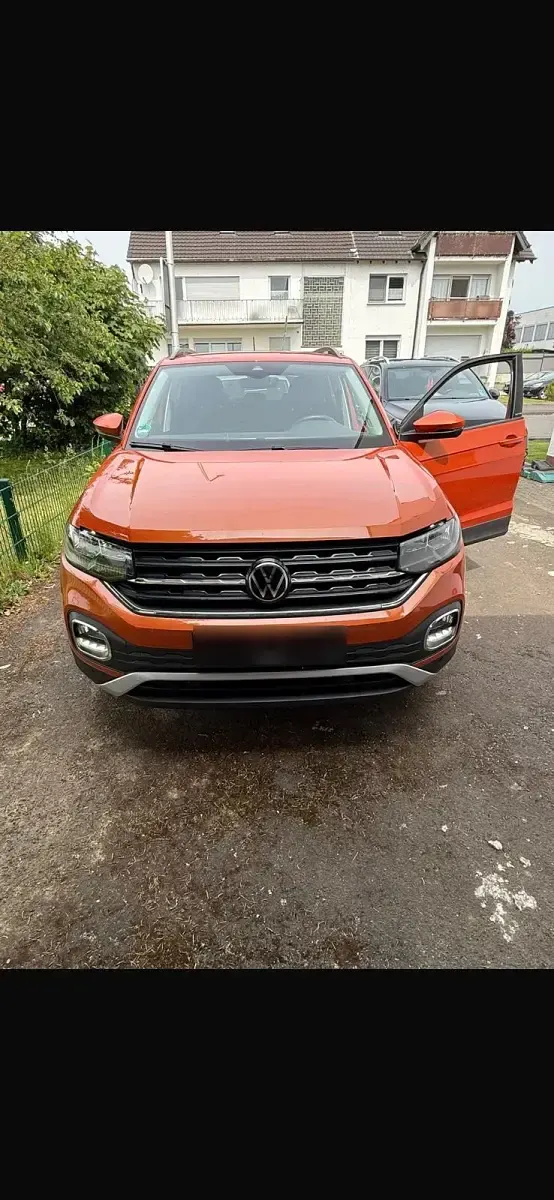 Usado VW T-Cross 110 CV (80 kW) 2022 Naranja SUV