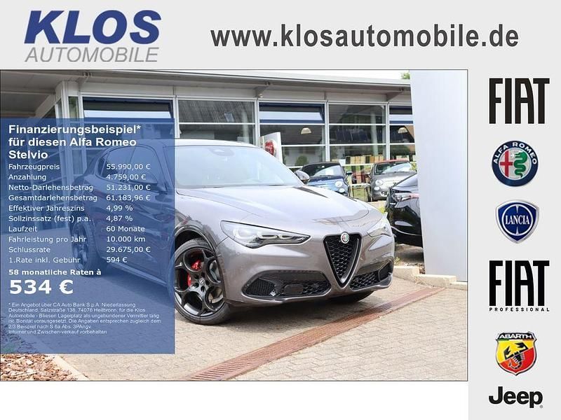 Grau Neu 2025 Alfa Romeo Stelvio Veloce SUV | 55.990 € - Bild 1/4
