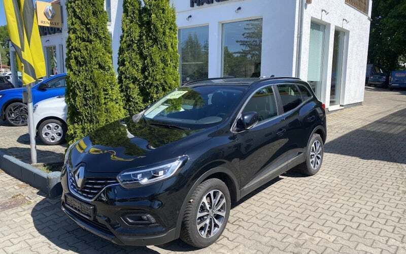 Black pearlschwarz metallic Gebraucht 2021 Renault Kadjar Black Edition SUV | 23.990 € (Teuer) - Bild 1/4