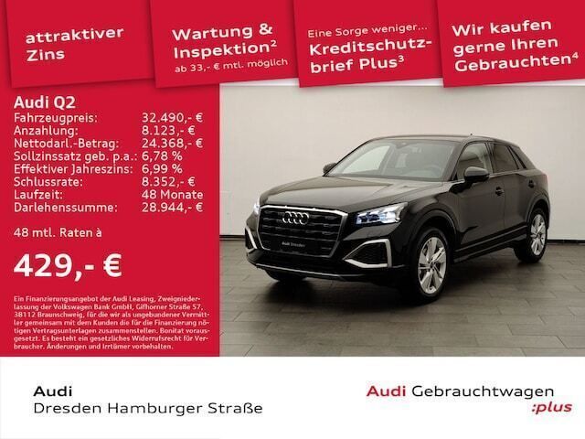 Gebraucht Audi Q2 Advanced Plus 116 PS (85 kW) 2024 Brillantschwarz SUV