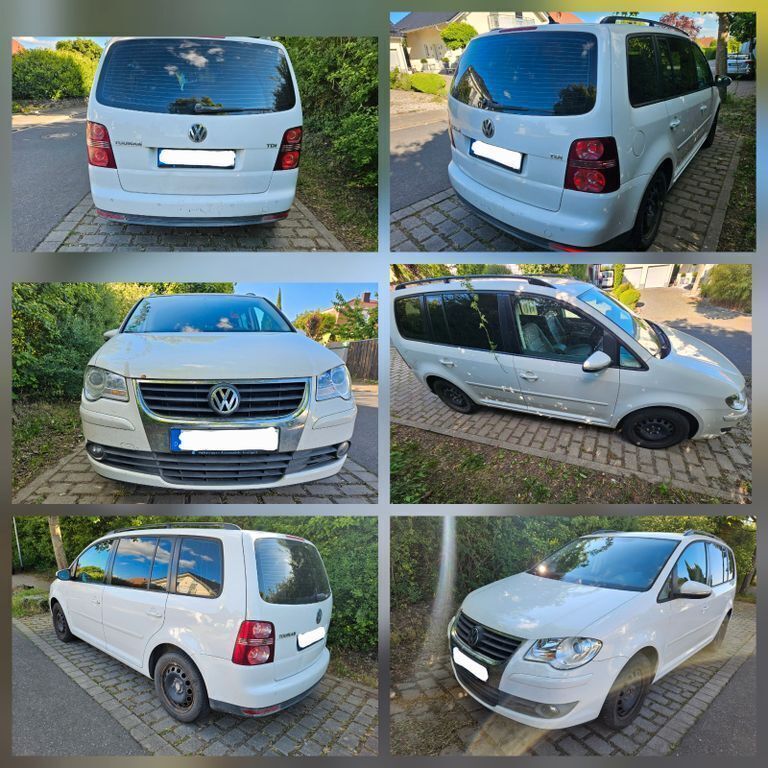 Weiß Gebraucht 2010 VW Touran Trendline Van / Kleinbus | 4.999 € (Fairer Preis) - Bild 1/4