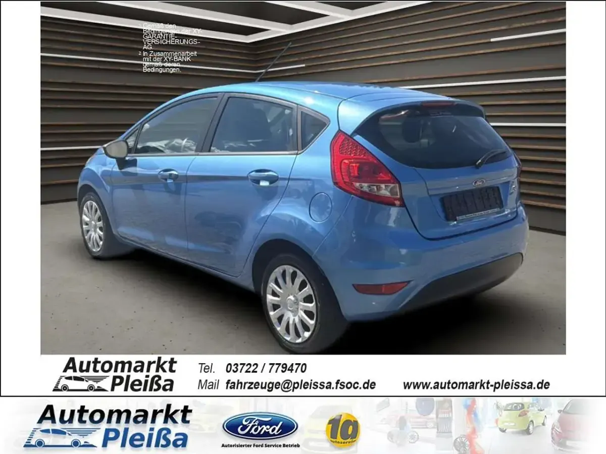 Gebraucht Ford Fiesta Trend 82 PS (60 kW) 2010 Vision blau metallic Kleinwagen