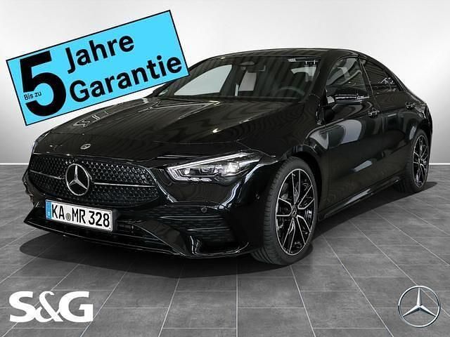 Metalliclack kosmosschwarz Gebraucht 2025 Mercedes CLA200 AMG Coupé | 46.390 € - Bild 1/4