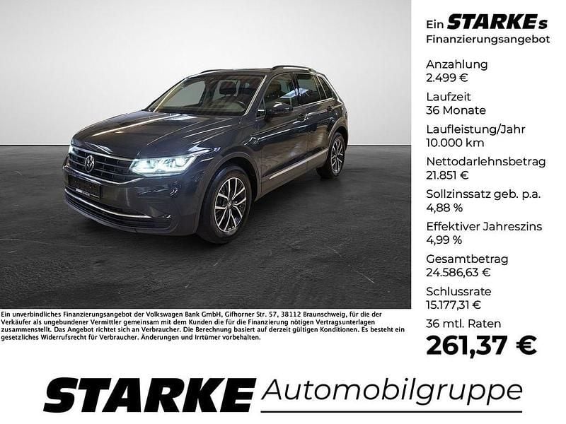 Grau Gebraucht 2022 VW Tiguan Life SUV | 24.350 € (Fairer Preis) - Bild 1/4